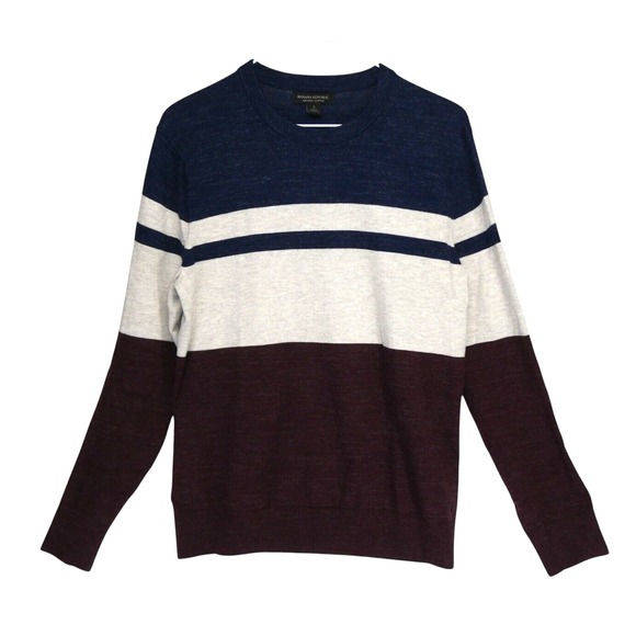 Banana Republic Other - Banana Republic Crewneck Sweater Men S Organic Cotton Colorblock Preppy Striped